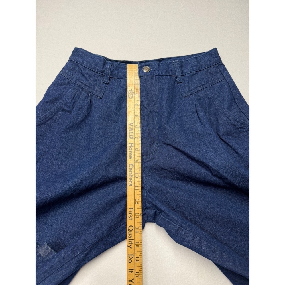 Vintage Adventure In Paradise Mom Jeans 90s High Waist Tapered Dark Wash 28 - Picture 10 of 10
